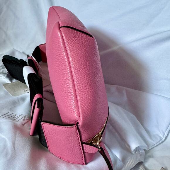 Jimmy Choo “CHOO” Peony Pink Leather Bumbag purse - Picture 5 of 12